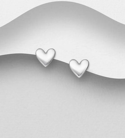 Heart Push-Back Earrings