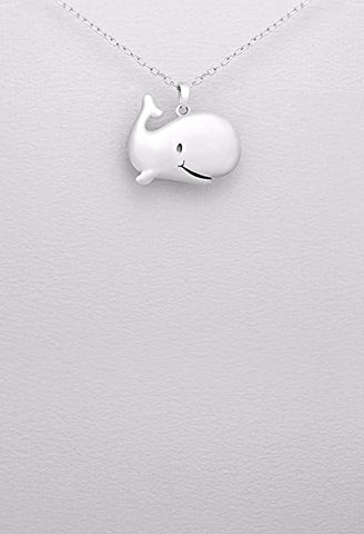 Happy Whale Pendant & Chain
