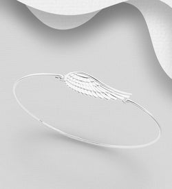 Angel Wing Bracelet in Sterling Silver