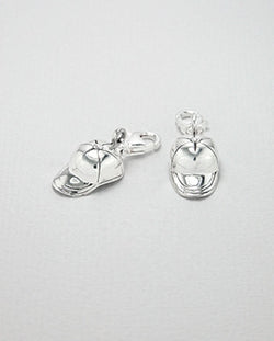 Baseball Cap Sterling Silver Charm