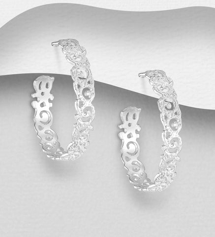 Filigree Hoop Earrings