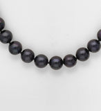 Pearl Necklace in Black AA+ grade pearls