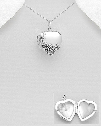 Roses Heart Locket & Chain