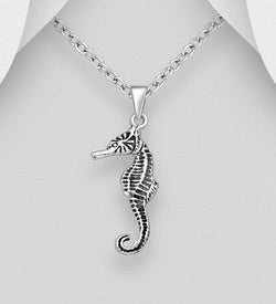 Seahorse Pendant & Chain