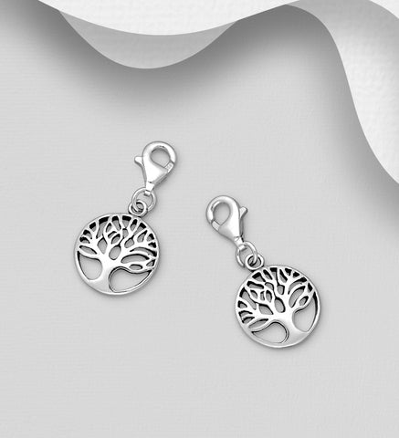 Tree of Life Charm in  Sterling Silver